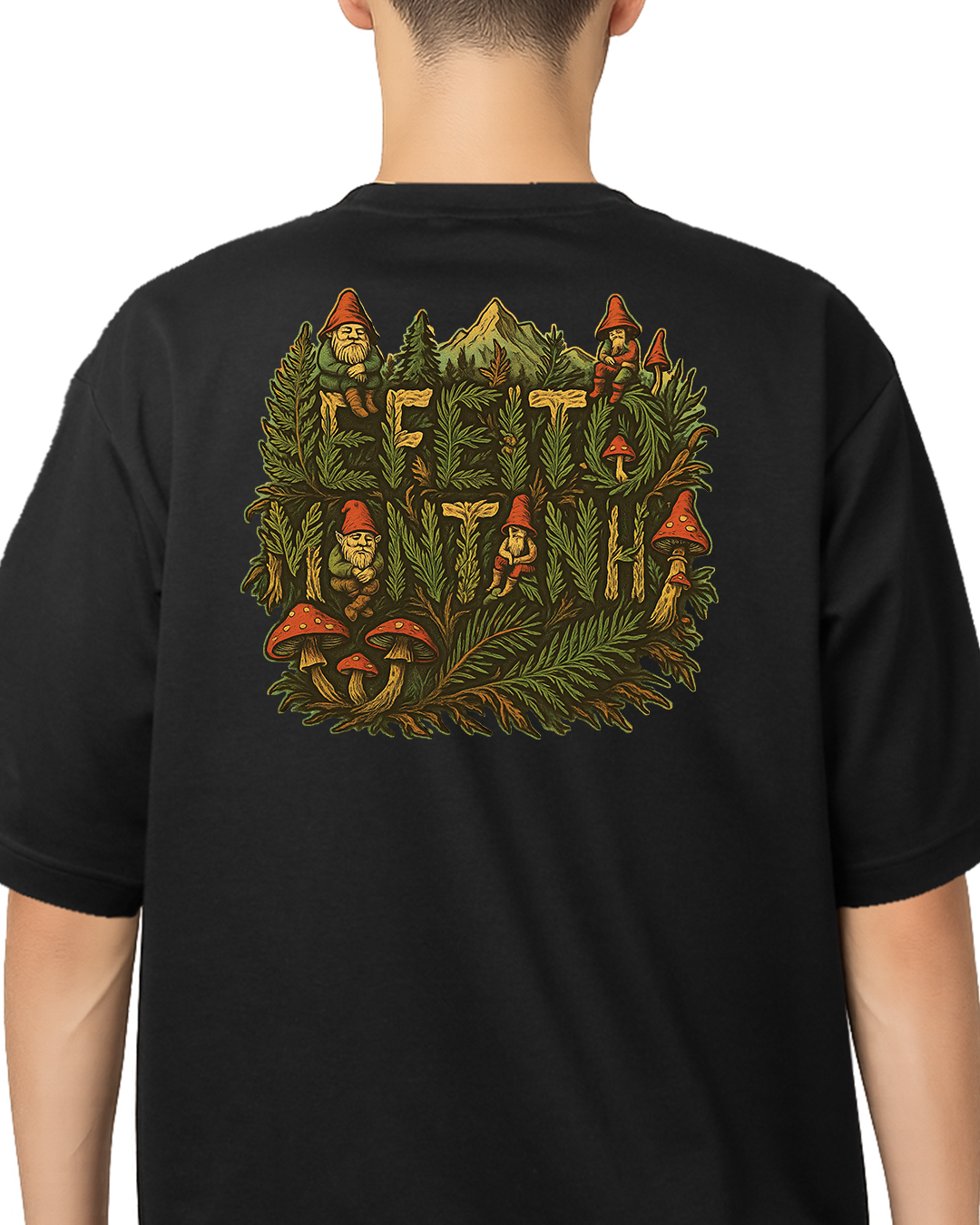 Camiseta Mushroom Preta